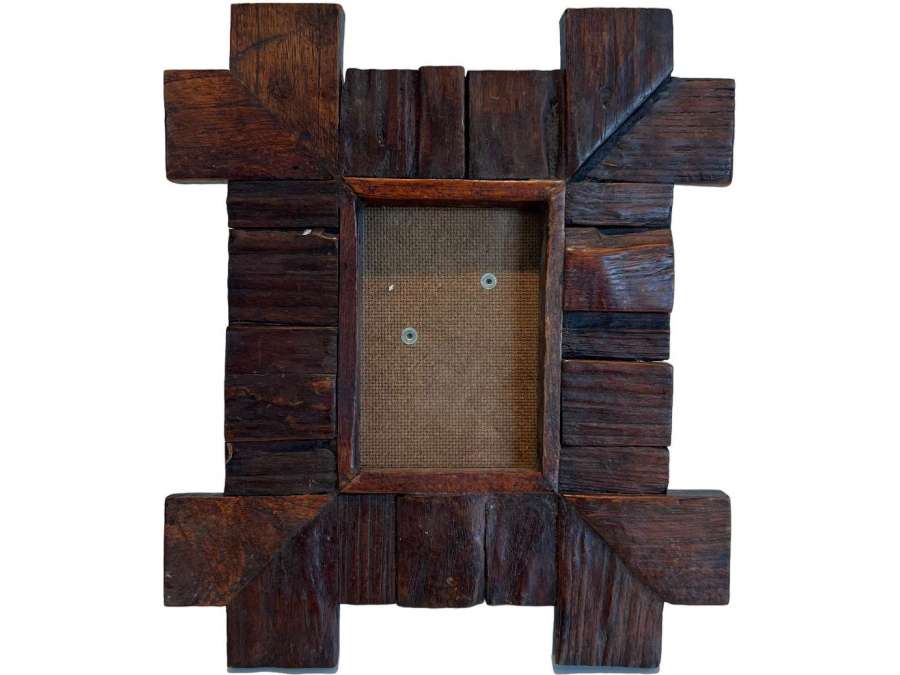 Vintage wooden photo frame+ from the 20th century