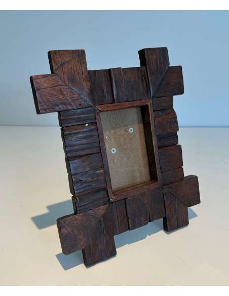 Vintage wooden photo frame from the 20th century-Bozaart