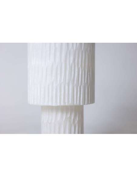 Pair of alabaster lamps contemporary work-Bozaart