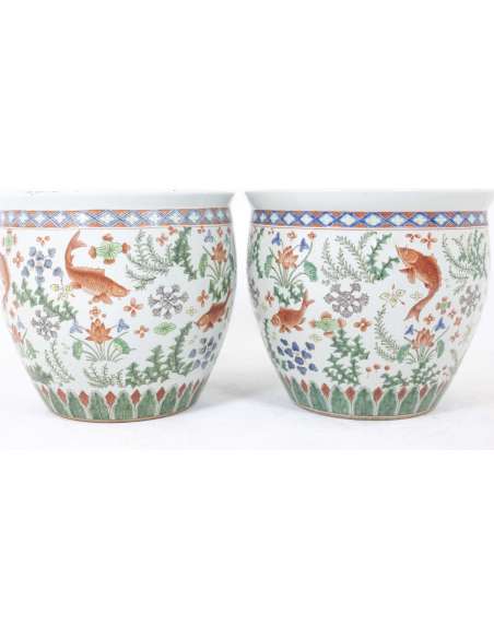 Porcelain planters from the 20th century-Bozaart