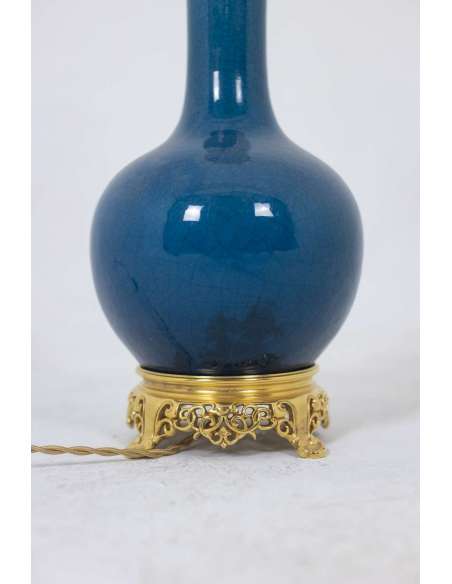 Porcelain and bronze lamp from the 19th century-Bozaart