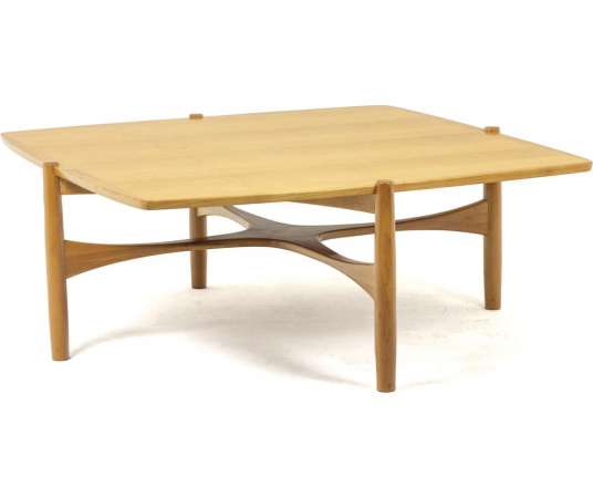 Vintage cherrywood coffee table from the 20th century