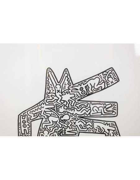 Sérigraphie sur papier par Keith Haring du 20ème siècle-Bozaart