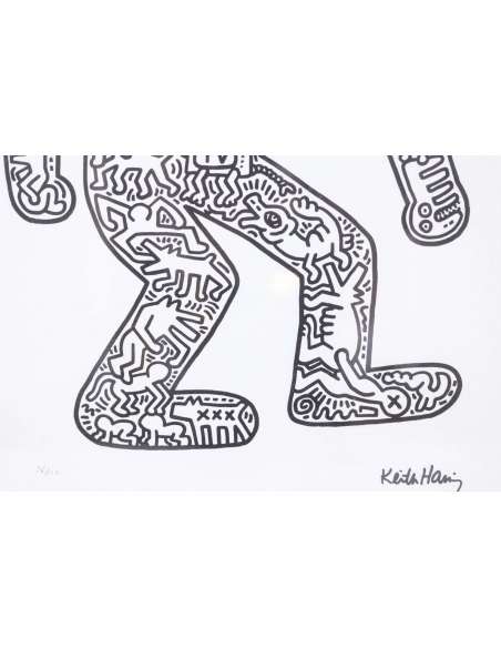 Silkscreen on paper by Keith Haring from the 20th century-Bozaart