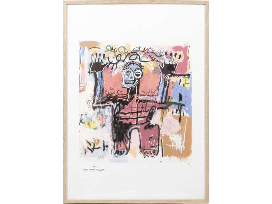 Lithograph on paper by Jean-Michel Basquiat+ from the 20th century
