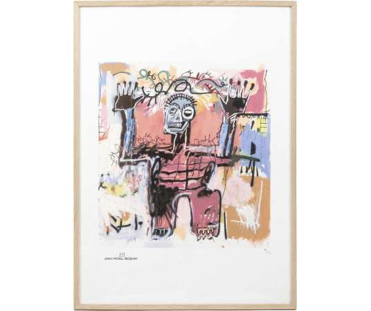 Lithograph on paper by Jean-Michel Basquiat from the 20th century