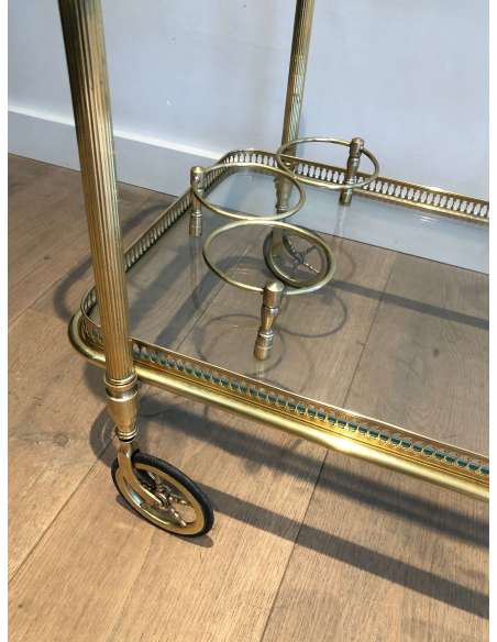 Neoclassical trolley table from the 20th century brass-Bozaart