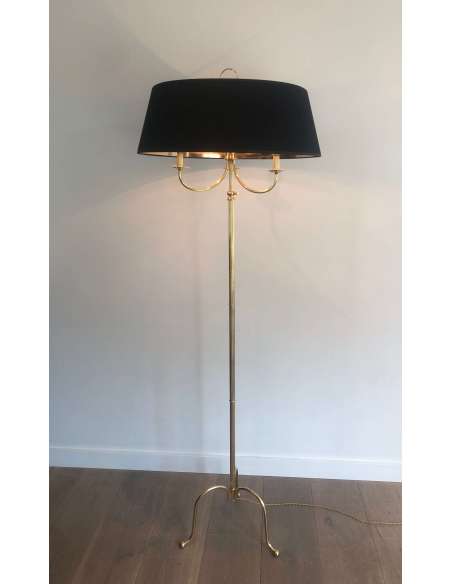 Floor lamp in neoclassical style in brass from the 20th century-Bozaart