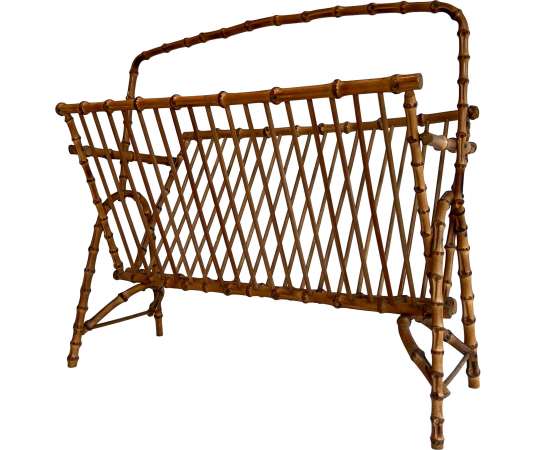 Rattan+ magazine rack Contemporary work, year 50