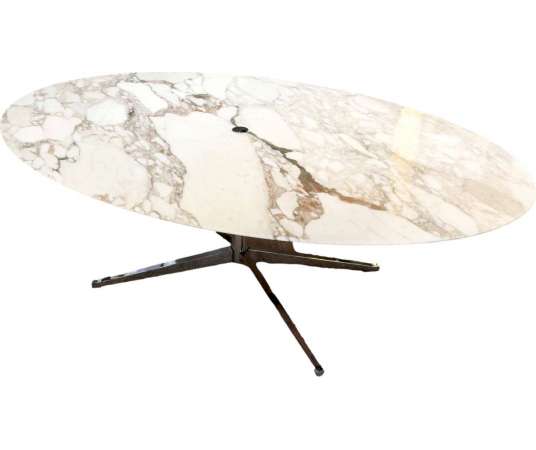 Oval Marble Table, Florence KNOLL