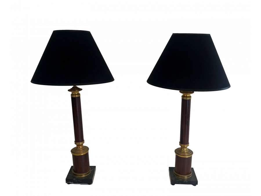 Pair of Neoclassical+ Modern Design Lamps, year 40