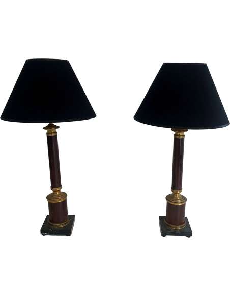 Paire de Lampes de Style Néoclassique Design moderne, année 40-Bozaart