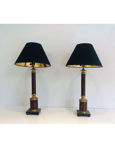 Pair of Neoclassical Modern Design Lamps, year 40-Bozaart