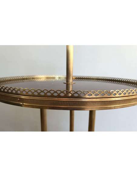 Mahogany Rolling Table Modern design, year 40-Bozaart