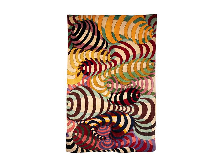 Wool spiral rug+ Contemporary work
