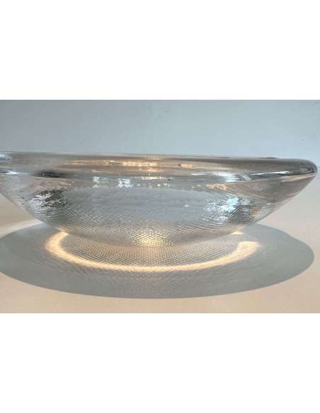 Crystal ashtray+ Contemporary work, year 70-Bozaart