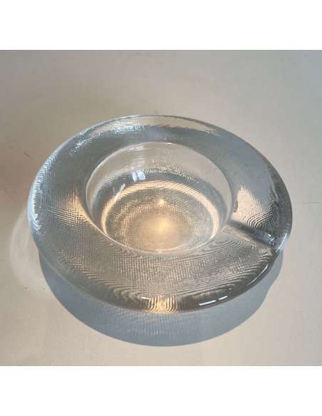 Crystal ashtray+ Contemporary work, year 70-Bozaart