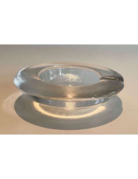 Crystal ashtray+ Contemporary work, year 70-Bozaart