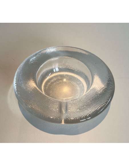 Crystal ashtray+ Contemporary work, year 70-Bozaart