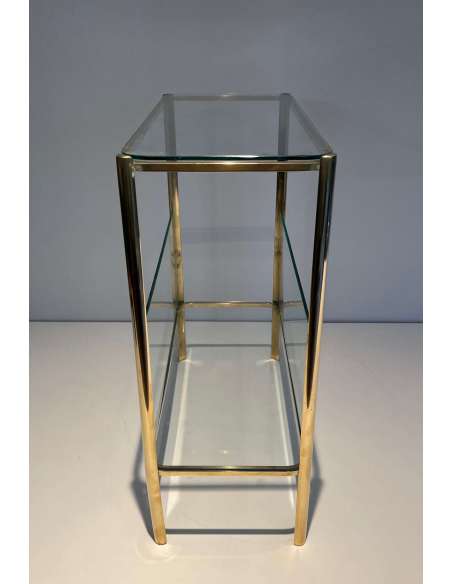 Vintage Bronze magazine rack by Jacques Théophile and stamped Broncz, year 70-Bozaart