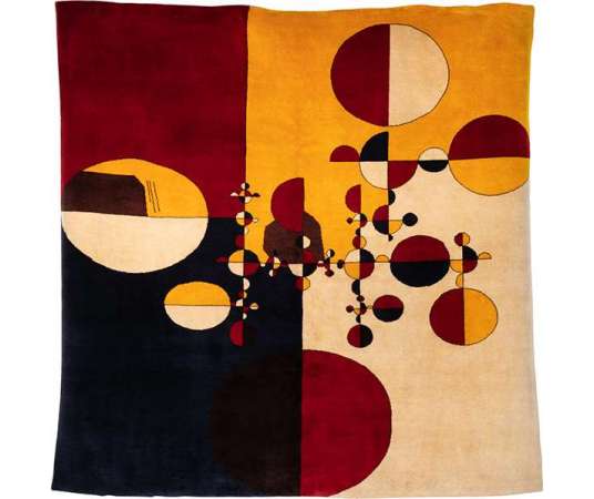 Wool rug "Samurai Tree Variants" by Gabriel Orozeco . Contemporary work