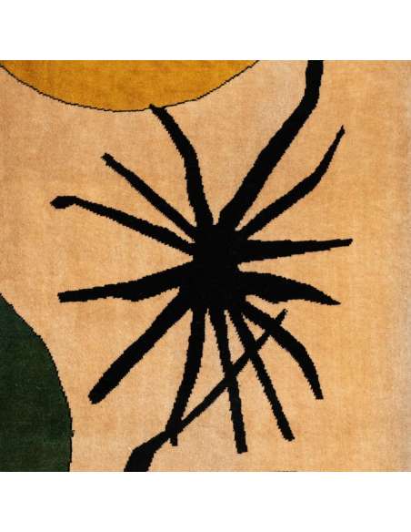 Wool rug "Green Ball", Contemporary work, Alexander Calder-Bozaart