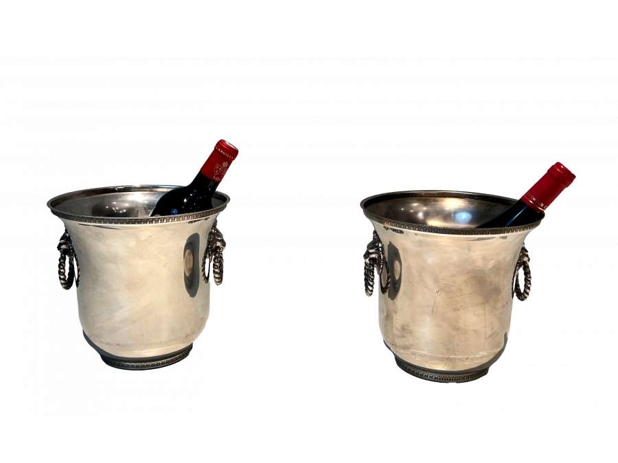 Metal Champagne Buckets + Contemporary work, year 70
