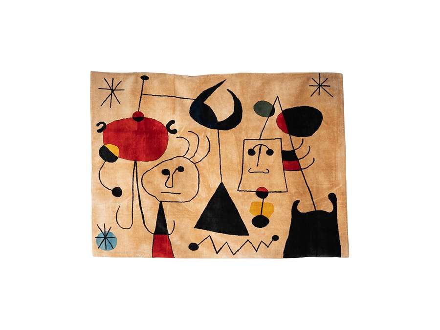 Wool rug by Joan Miro + Contemporary work.