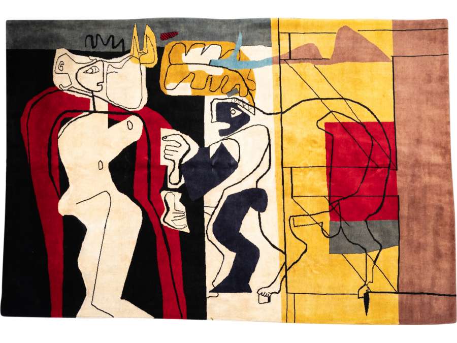 Wool rug contemporain, Le Corbusier