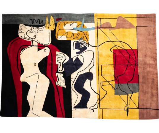 Wool rug contemporain, Le Corbusier