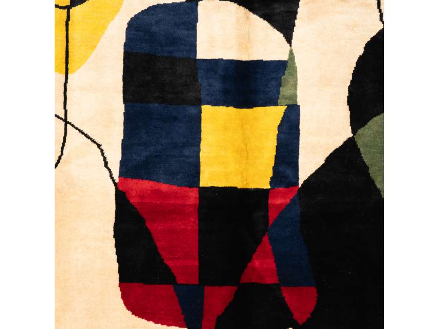 Wool carpet, Contemporary work by Joan Miro