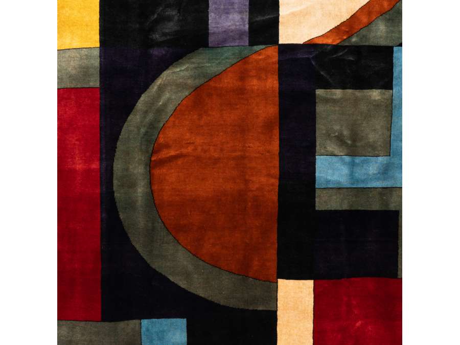 Contemporary wool rug by Sonia Delaunay