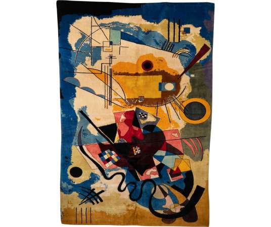 Tapis en Laine de Wassily Kandinsky. Travail contemporain