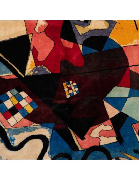 Tapis en Laine de Wassily Kandinsky. Travail contemporain-Bozaart