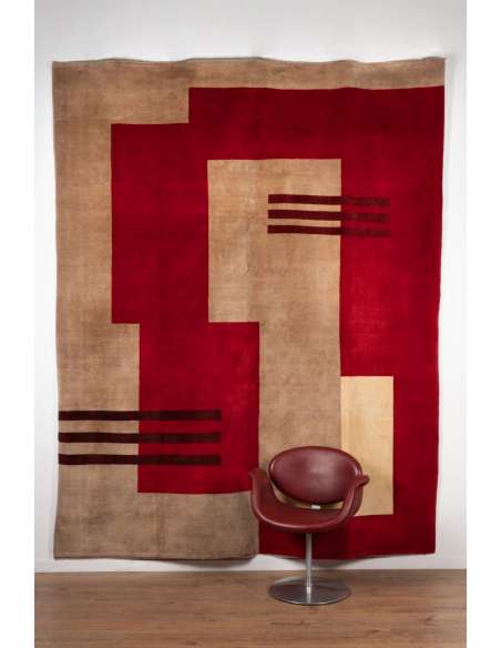 Wool rug inspired by Paul Haesaerts. Contemporary work-Bozaart