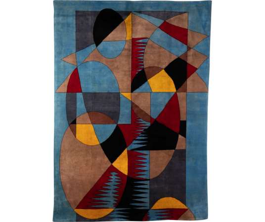 Contemporary wool rug by Robert Delaunay