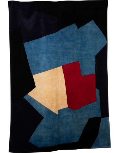Wool rug inspired by Serge Poliakoff Contemporary-Bozaart