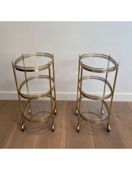 Neoclassical Brass Table + Modern Design, year 40-Bozaart