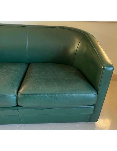 Art Deco style leather sofa Contemporary design-Bozaart