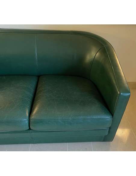 Canapé en cuir de style Art Déco Design contemporain-Bozaart