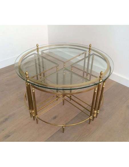 Table Basse en Laiton+ de Style Néoclassique.+ Travail moderne, année 40-Bozaart