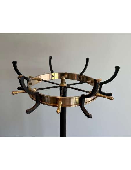 Metal coat rack + Contemporary work, year 50-Bozaart