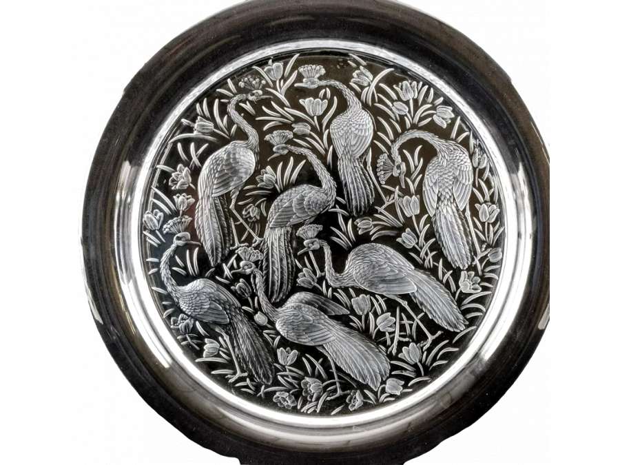 Cardeilhac: Solid silver tray, 19th century