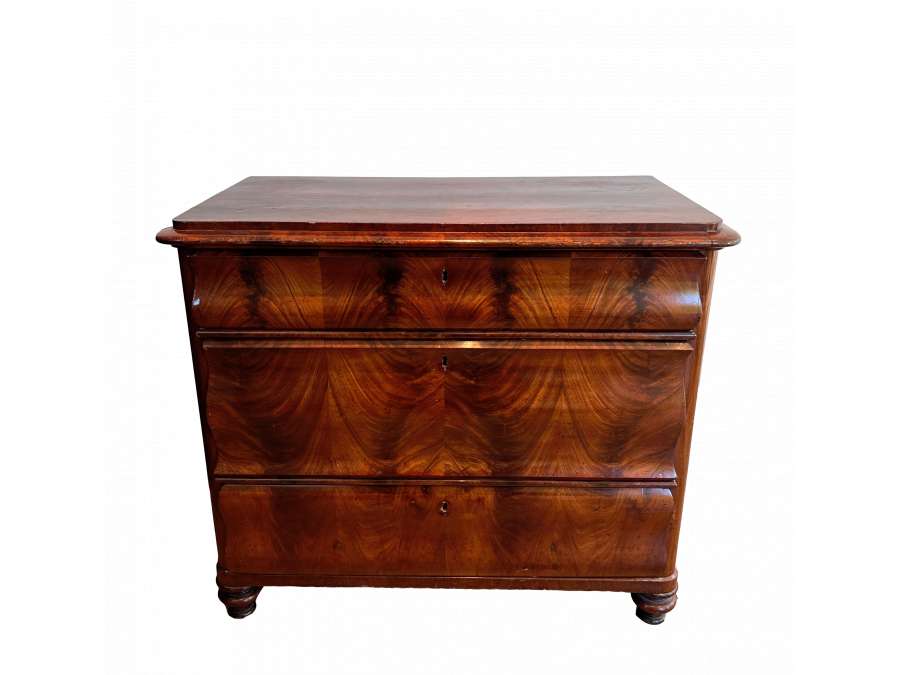 Louis-Philippe mahogany chest of drawers + 19th century modern design