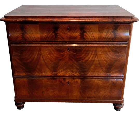 Louis-Philippe mahogany chest of drawers + 19th century modern design