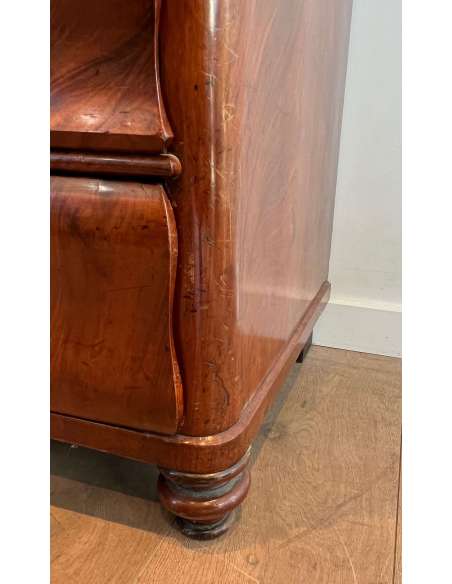 Louis-Philippe mahogany chest of drawers + 19th century modern design-Bozaart