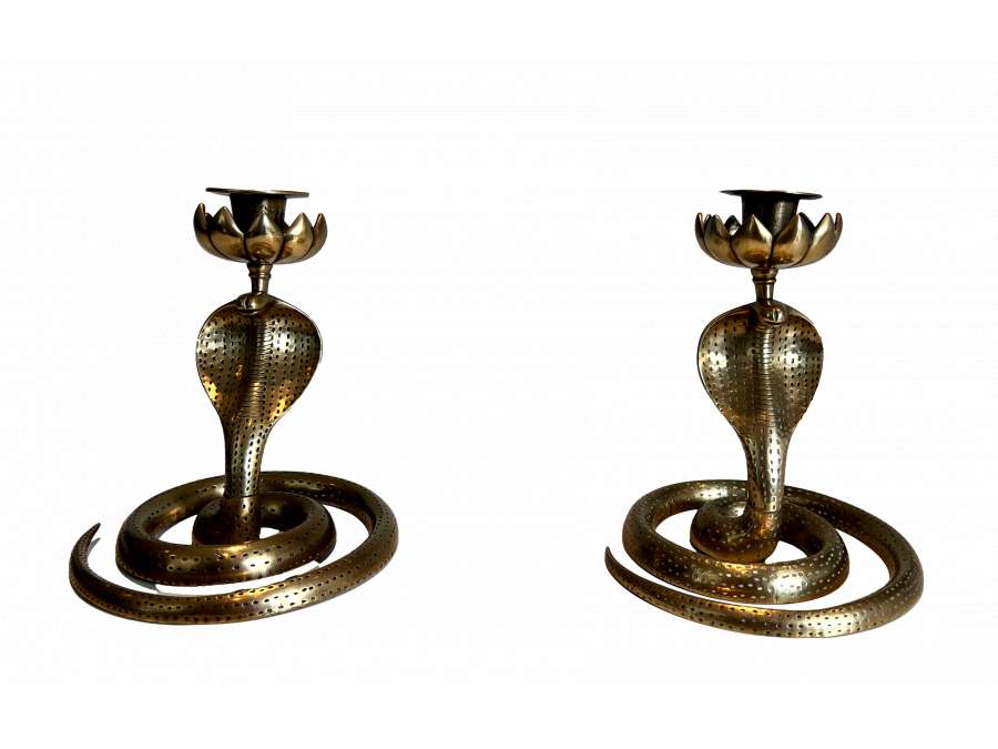 Bronze candlesticks + Modern work, year 40