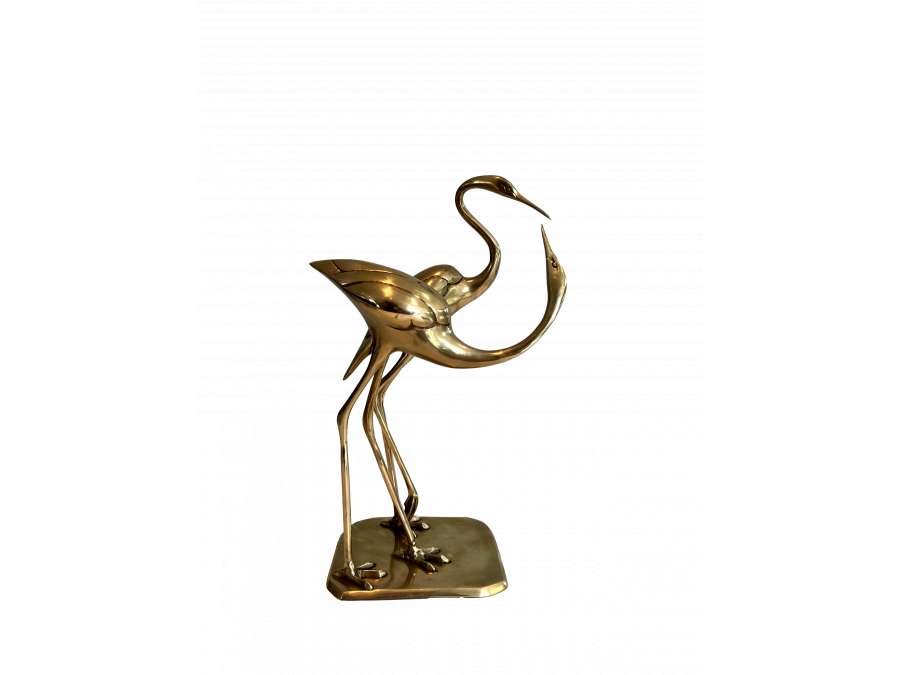 Brass sculpture + Contemporary work, year 70