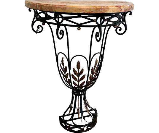 Wrought iron console + Modern design, year 40