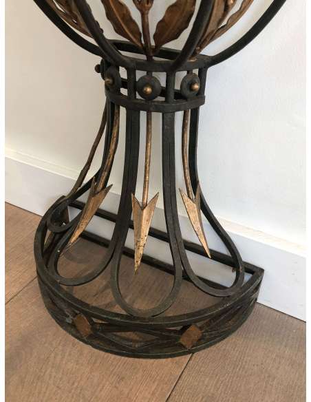 Wrought iron console + Modern design, year 40-Bozaart